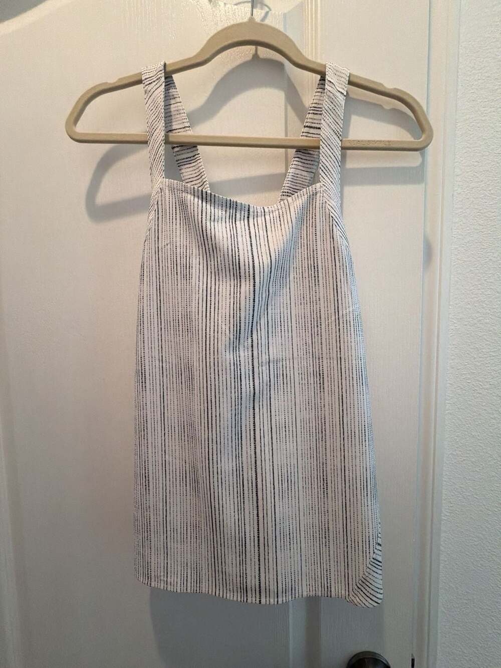 Athleta Women's Striped Crisscross Back Tank Top